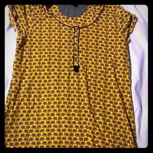 Yellow super comfortable night gown sleep shirt